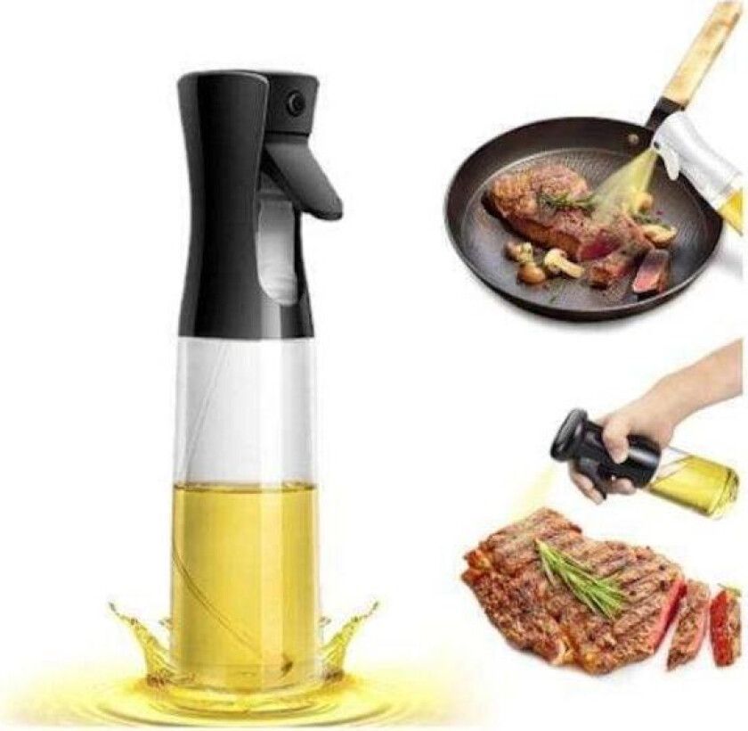 Bilde av Glass sprayflaske for olje og eddik - 200ml Svart