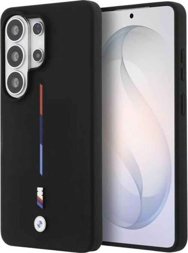 M Tricolor Line MagSafe-etui i silikon for Samsung Galaxy S26 Ultra - Svart