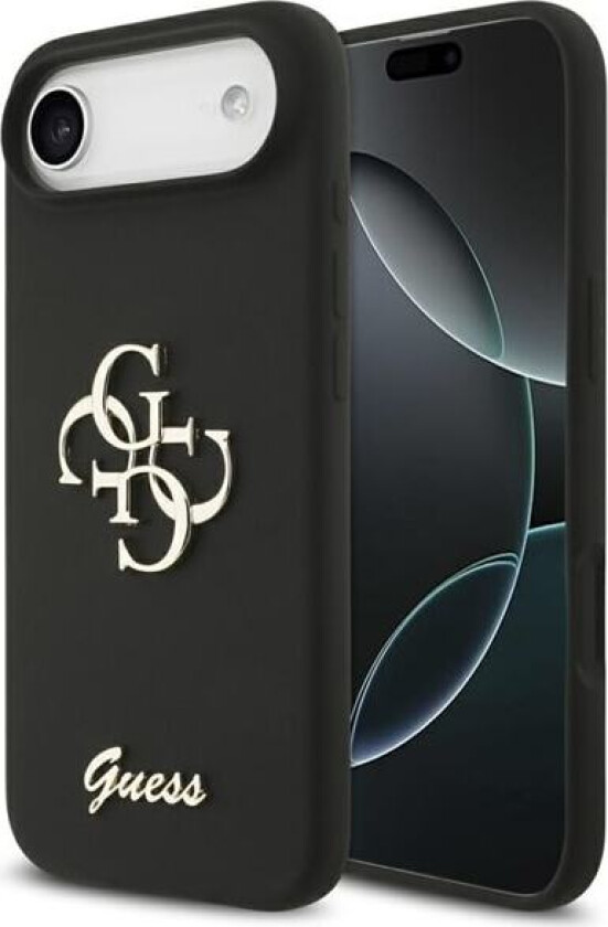 Silikon Big 4G Script-etui for iPhone Air - svart