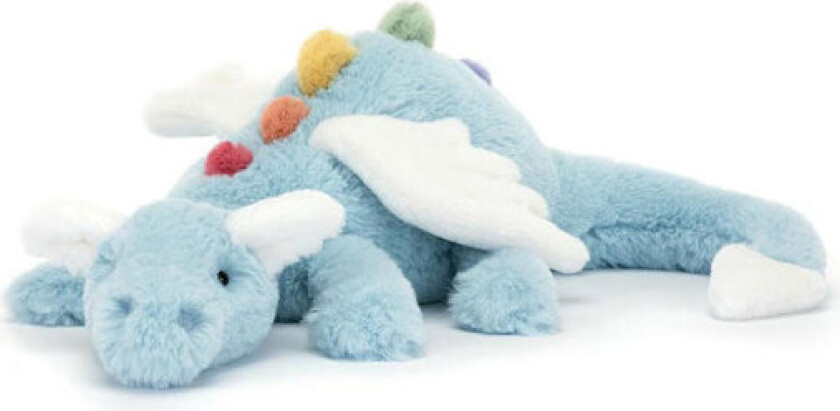 Jellycat Snödrake Mjukisdjur, Stor 50 cm - Mytisk Plysjleke - Klassisk Barnegave Himmelsdrake_yux