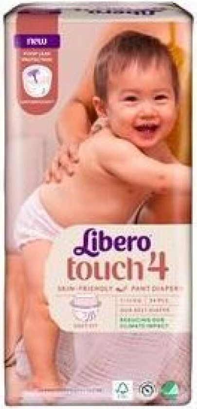 Touch 4 Buksebleie 7-11 kg - 34 stk.