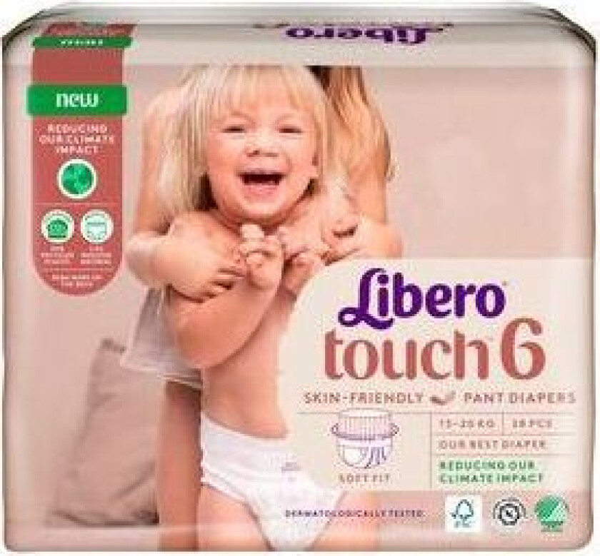 Touch 6 Buksebleie 13-20 kg - 28 stk.