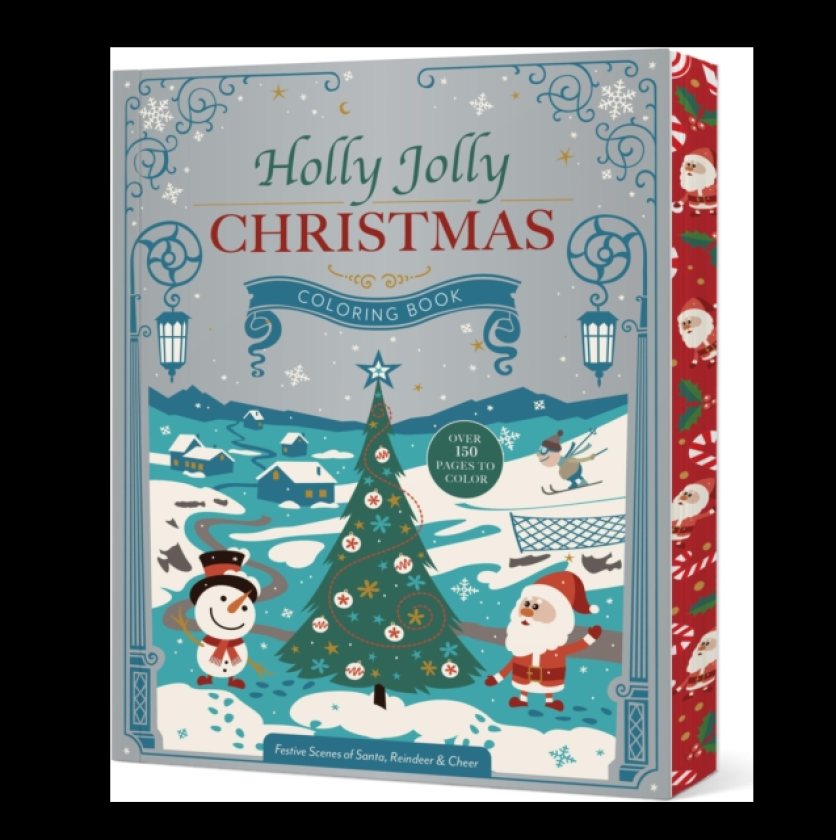 Holly Jolly Christmas Coloring Book Festive Scenes of Santa, Reindeer & Cheer