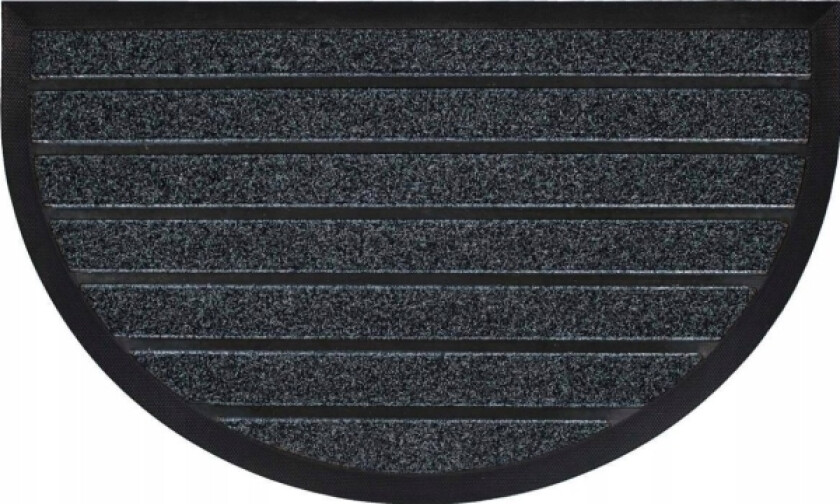 Douceur d`Interieur GALETS dørmatte i gummi, halvmåne, PVC, 45 x 75 cm
