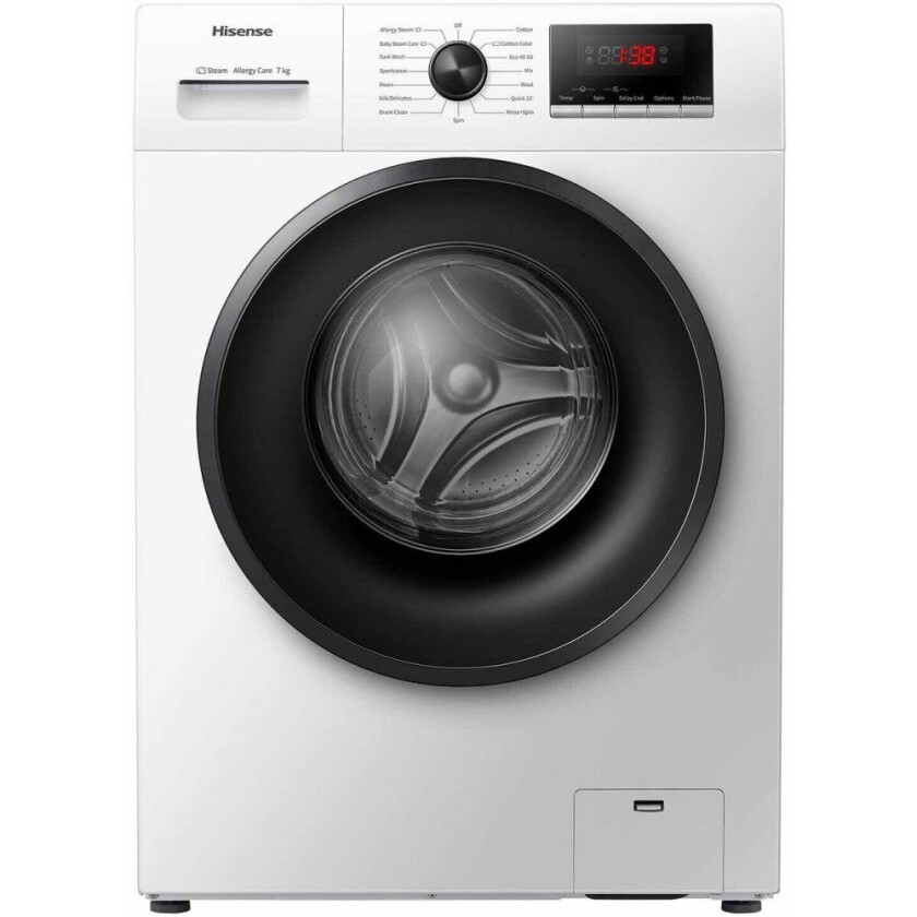 Vaskemaskin Hisense WFVB7012EM Hvit 60 cm 1200 o/min 7 kg