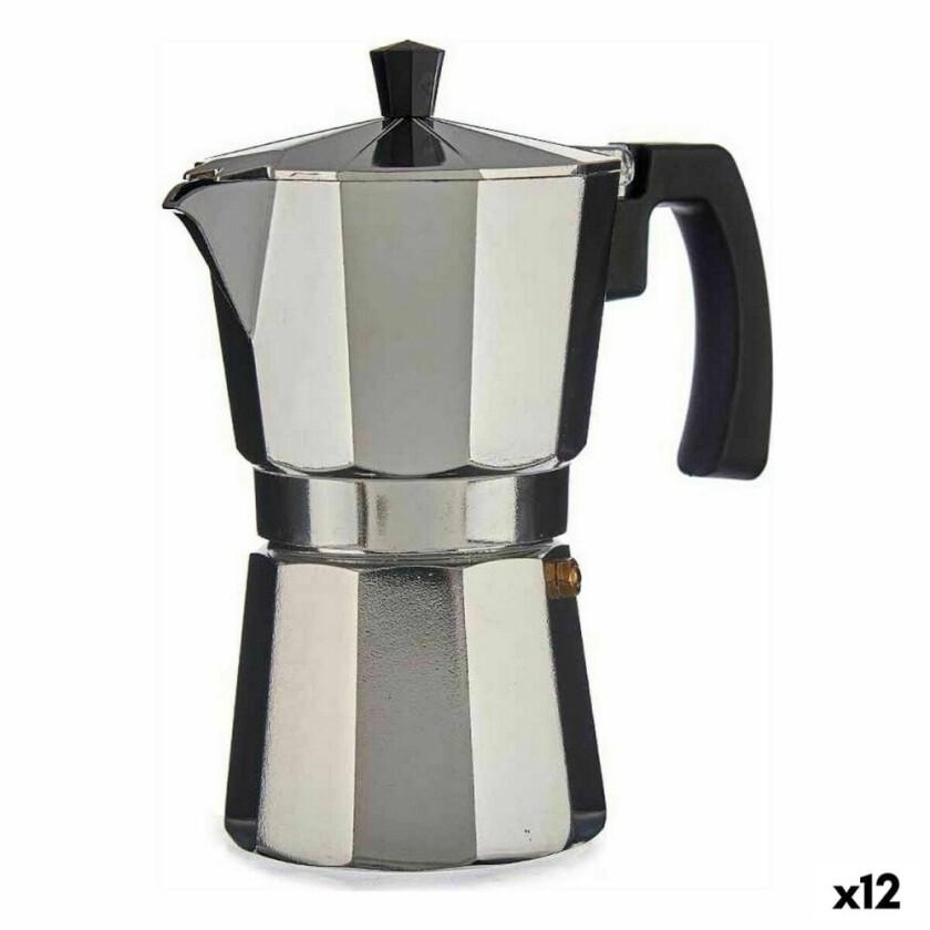 Italiensk kaffekanne aluminium 150 ml (12 kvantiteter)