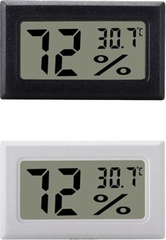 Mini digitalt hygrometer / termometer 4-pakning 2-pakning