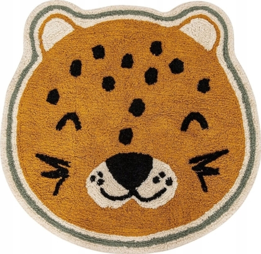 Barneteppe LEOPARD, Ø 90 cm