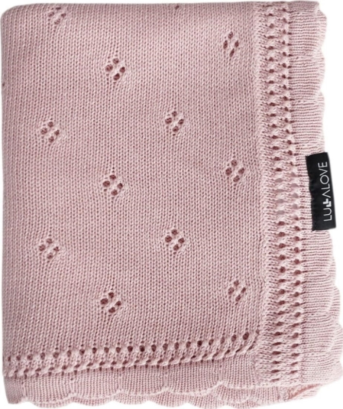 Daisy openwork babyteppe Pudderrosa Lullalove