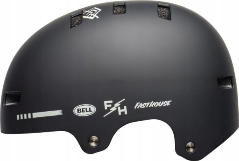 Kask bmx BELL LOCAL matte black white fasthouse roz. M (55–59 cm) (NEW 2024)