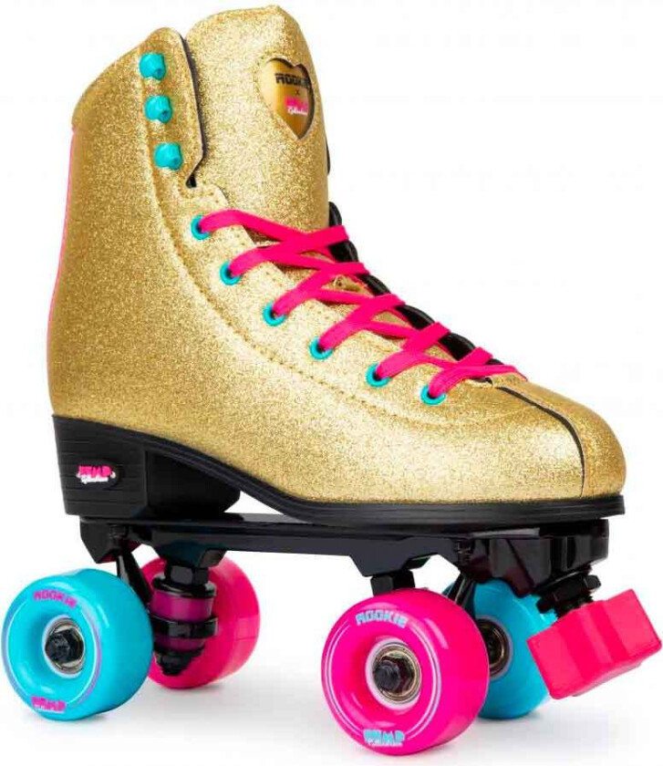 Side by Side Rulleskøyter Gold Glitter