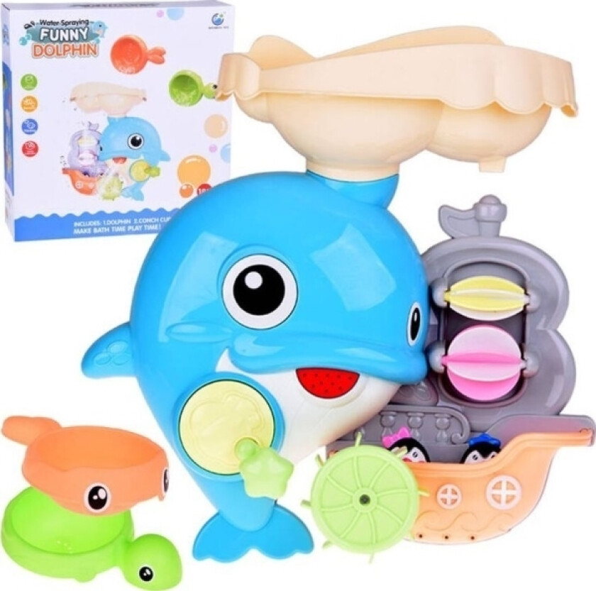 Cheerful Dolphin badeleke + båt med pingviner ZA5064