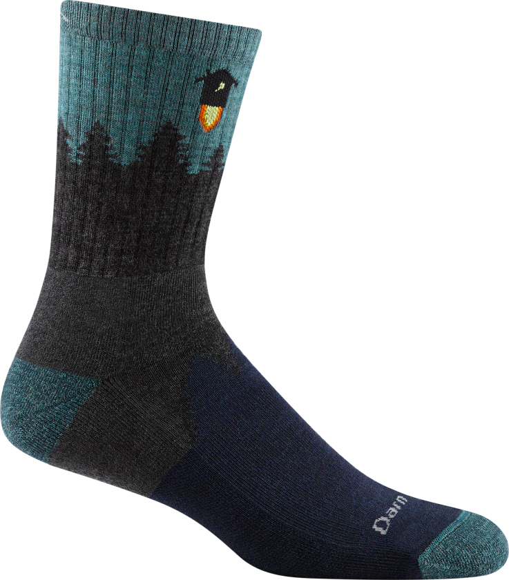 Men's Number 2 Micro Crew Midweight Hiking Sock L (43-45.5), Gray