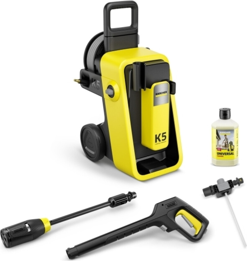 K 5 Comfort Premium, stående, 5 m, gul, aluminium, 500 l/t, 145 bar