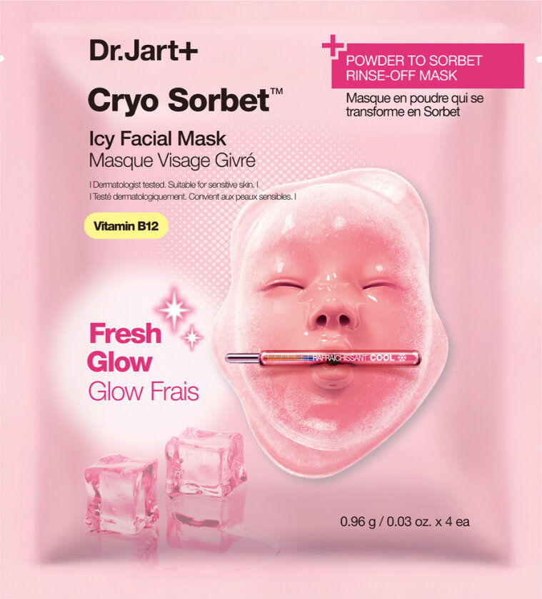 Cryo Sorbet Icy Facial Mask, 4-Pack