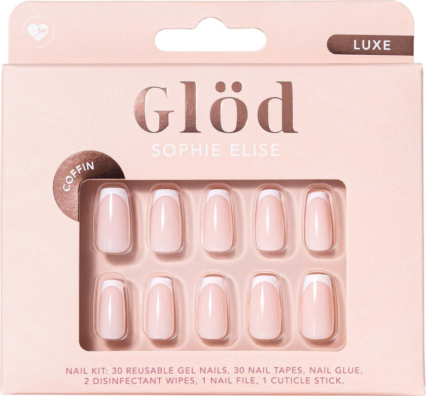 Gel Nails Coffin Luxe