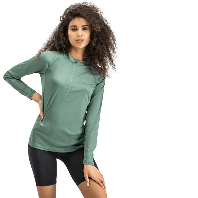 Eaze Long Sleeve Half Sleeve Tee, treningsgenser, dame Thyme