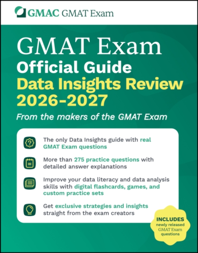 GMAT Official Guide Data Insights Review 2026 2027 Book + Online Question Bank