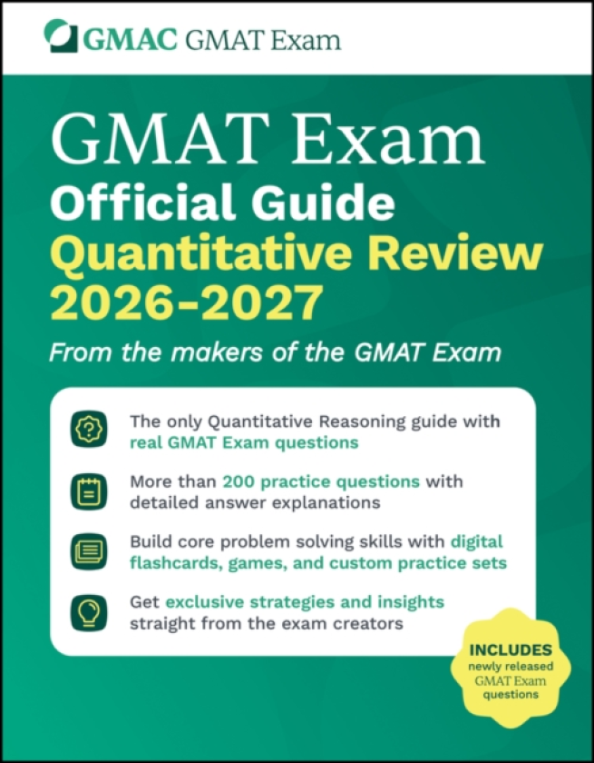 GMAT Official Guide Quantitative Review 2026 2027 Book + Online Question Bank