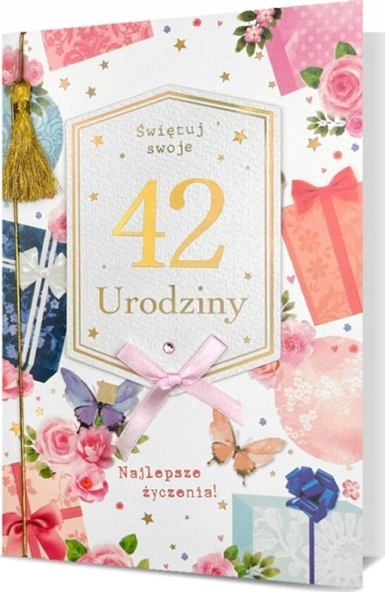 B6 Bursdagskort (utskiftbare sifre)