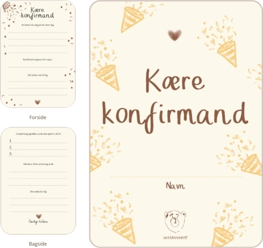 Kære konfirmand - hilsner fra gæsterne | Julie Dam Andersen | Språk: Dansk