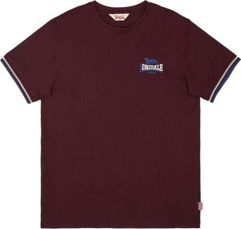 T-skjorte - SHILDON - S til 3XL - Herrer - burgunder
