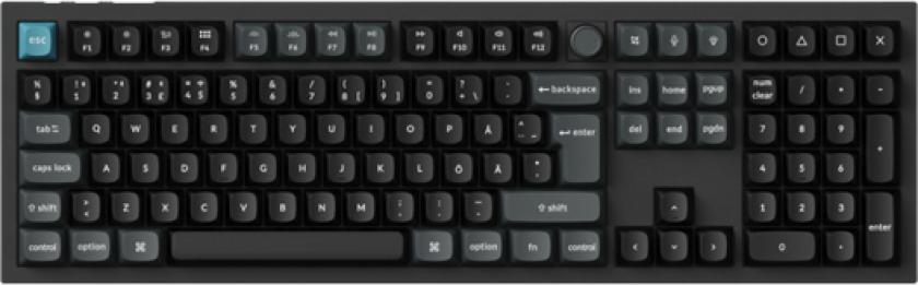 Q6 Ultra 100% 8K Wireless Tri-Mode - POM Brown - Gamingtastatur - Nordisk - Svart