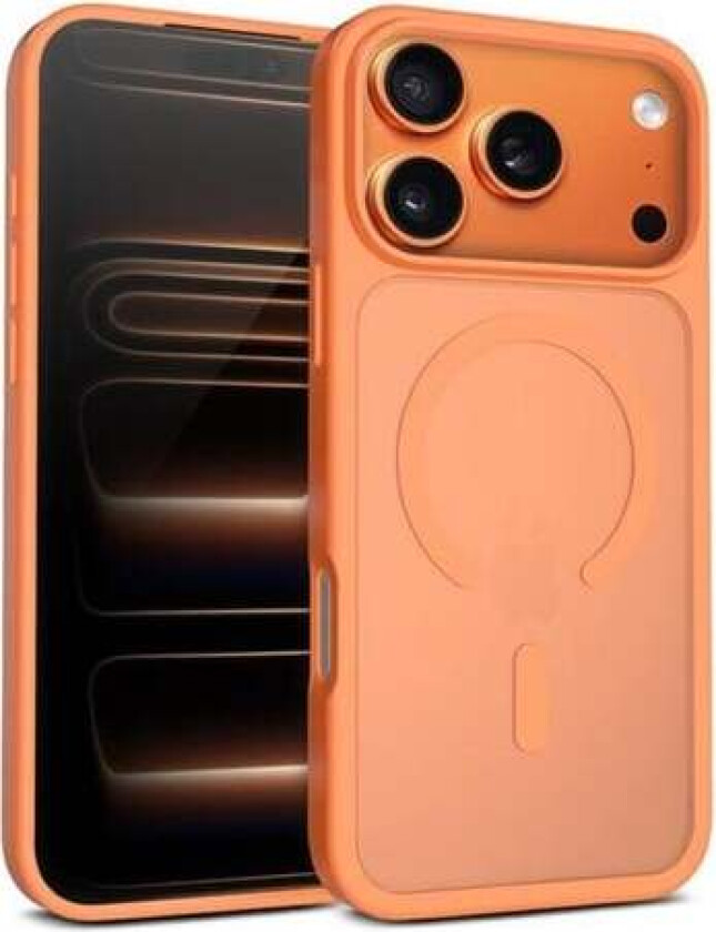 Hybrid Matte Magnetic - MagSafe iPhone 17 Pro Max Case (Orange)