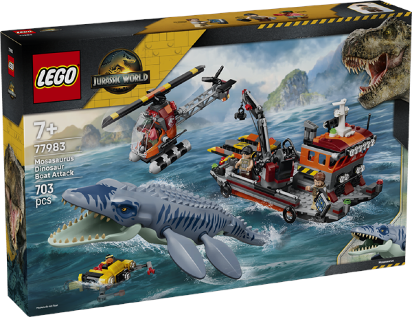 Jurassic World 77983 Mosasaurus-båtangrep
