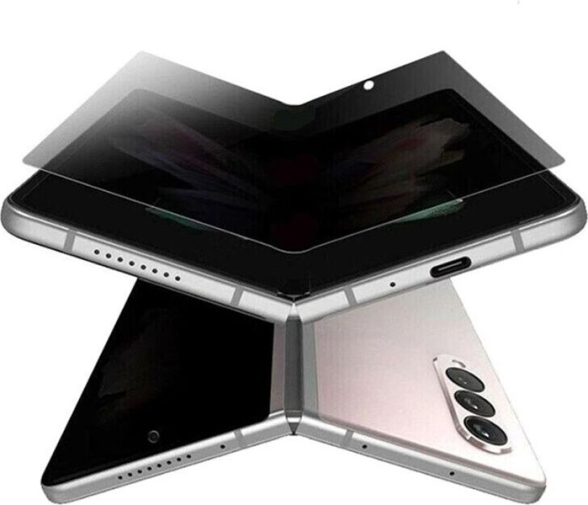 2-pak Privacy Skjermbeskytter 3D Soft HydroGel Samsung Galaxy Z Fold 3
