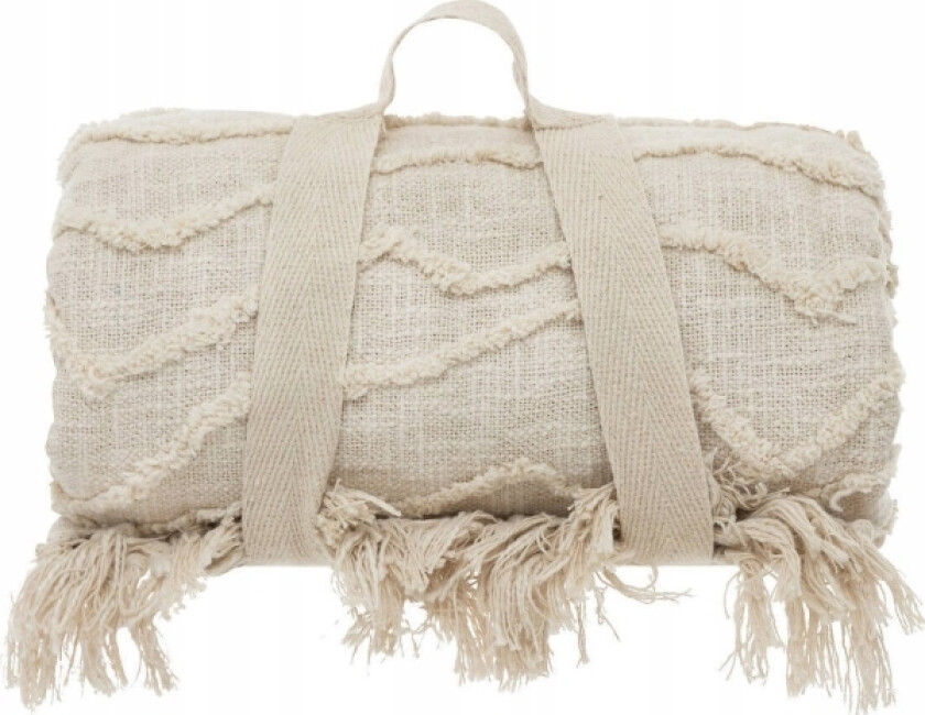 Cotton sengeteppe DAISE, beige, 240 x 260 cm