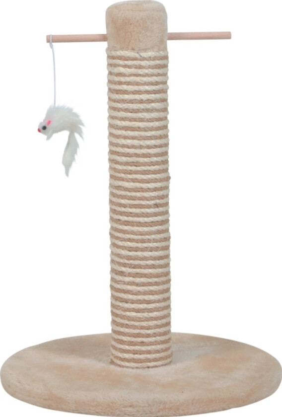 Zolux ZOLUX Cat skrapestolpe med 2 leker, beige farge BI-MATERIAL 48 cm