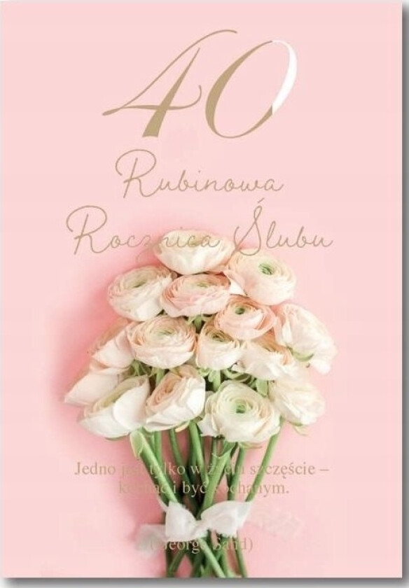 AB-kort Gratulasjonskort Bryllupsdag 40 år