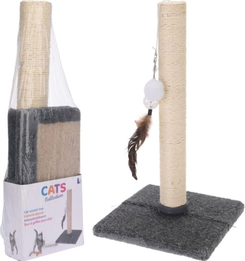 Koopman Cat skrapestolpe med leketøy, 53 cm