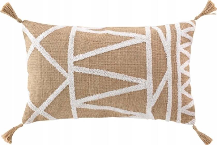 Douceur d`Interieur Pyntepute laget av jute og polycotton ASMARA, 30 x 50 cm