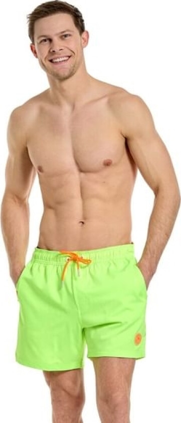Neon lime badeshorts