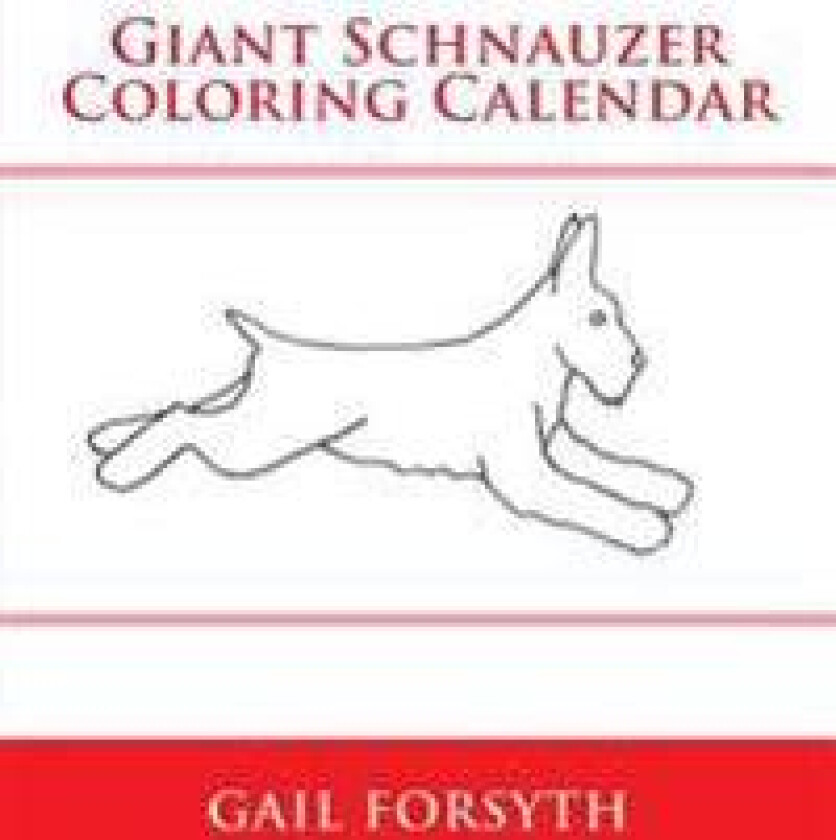 Giant Schnauzer Coloring Calendar