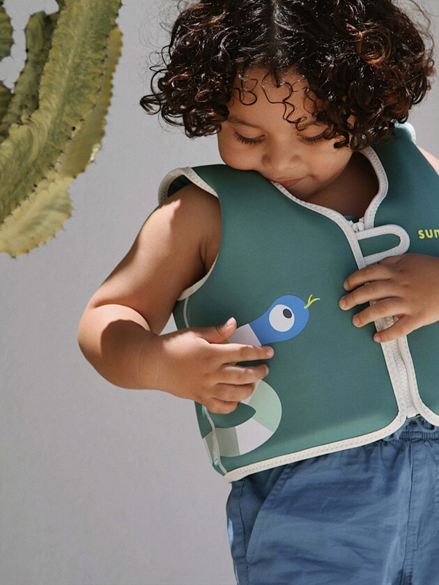 Svømmevest, Into the Jungle, 2-3 år - Svømmetilbehør - Naturgummi,Polyester