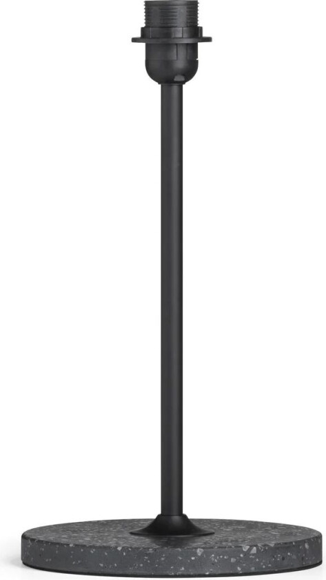 Common lampefot 39 cm Soft black-black terrazzo