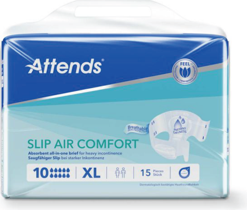 Slip Air Comfort 10, X-Large, 15 stk.