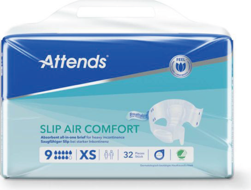 Slip Air Comfort 9, X-Small, 32 stk.