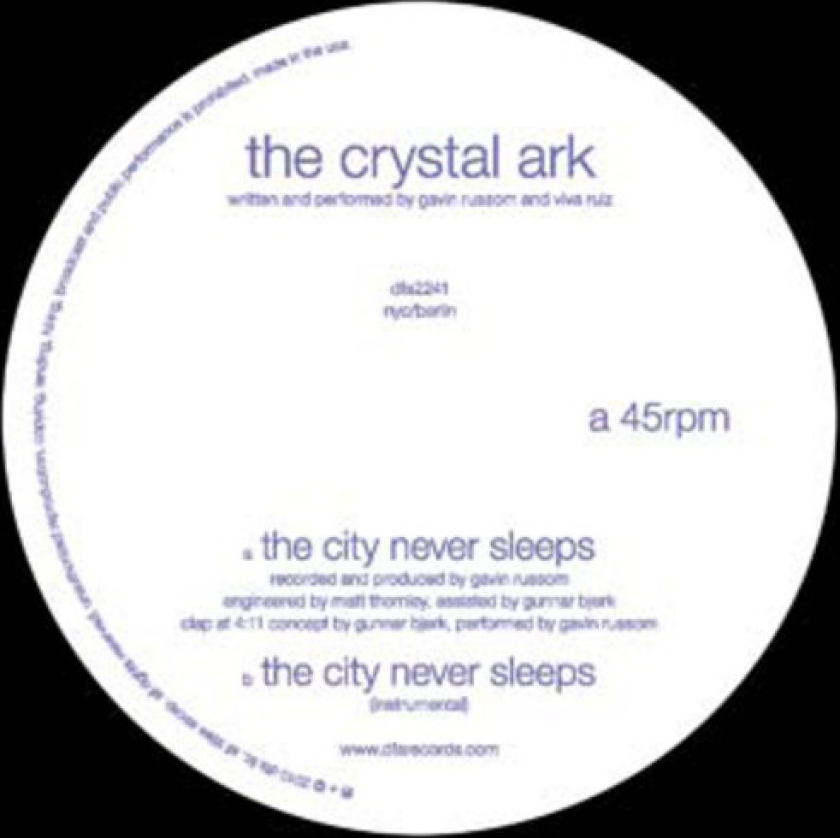 Crystal Ark City Never Sleeps LP/Vinyl