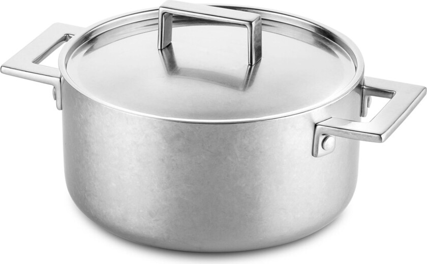 Bilde av Attiva gryte med lokk 22 cm, rustfritt stål