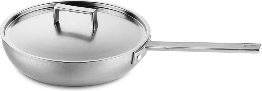 Attiva stekepanne med lokk 30 cm, rustfritt stål