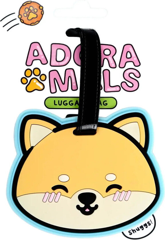 Adoramals Shuggs The Shiba Inu Pvc Luggage Tag - Beige - ONE SIZE