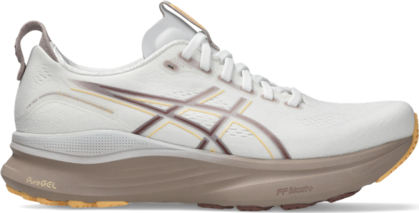 Gel-Kayano 32 Dame White/Orange Glow 42 1/2