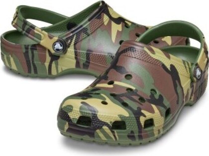 Classic Camo Clog Unisex Militærgrønn US M6/W8 (EU 38-39)