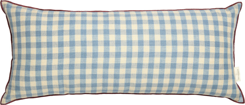 Outline Check Pute 30x70 Cm - Pynteputer & Trekk Bomull Blå - 7340149805740