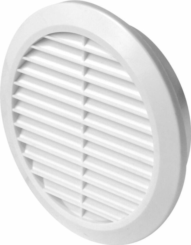 ventilasjonsrist hvit med nett 100 mm (T30)