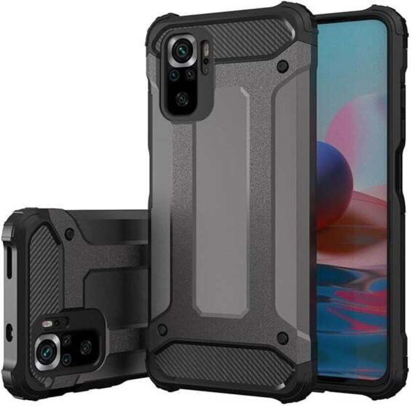 Hybrid Armor Case Tough Rugged Cover for Xiaomi Poco M4 Pro 5G Black